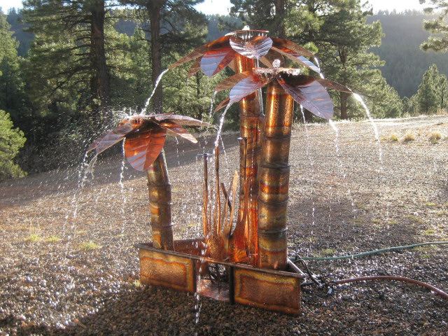 Copper Fountains -  Custom Palm Trees