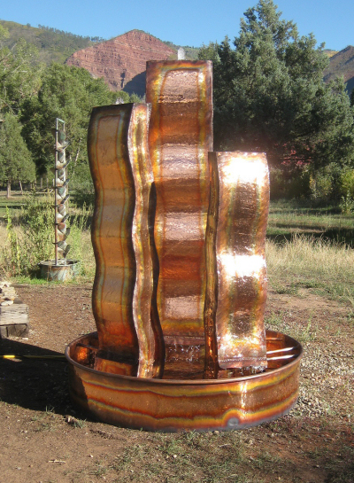 Copper Fountains - Triple Flame